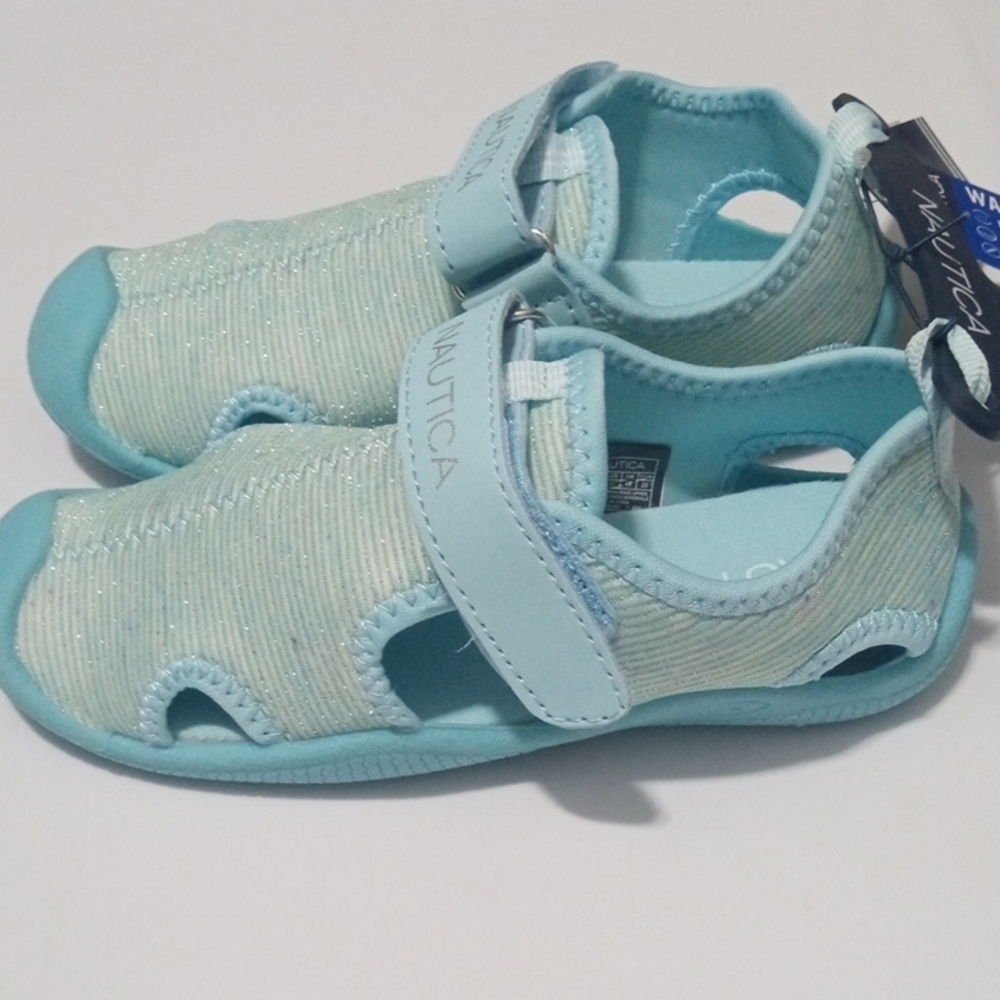 NAUTICA KIDS Blue Aqua Shoes Swim Pool Vacation Shoes  Toddler Size 11 NWT - Picture 4 of 6